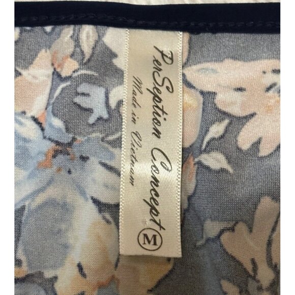PerSeption Concept Brand Mini Floral Shift Dress Polyester Blend Women's Size M - Picture 6 of 15